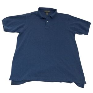 Banana Republic Polo shirt mens Medium M cotton short sleeves blue collared